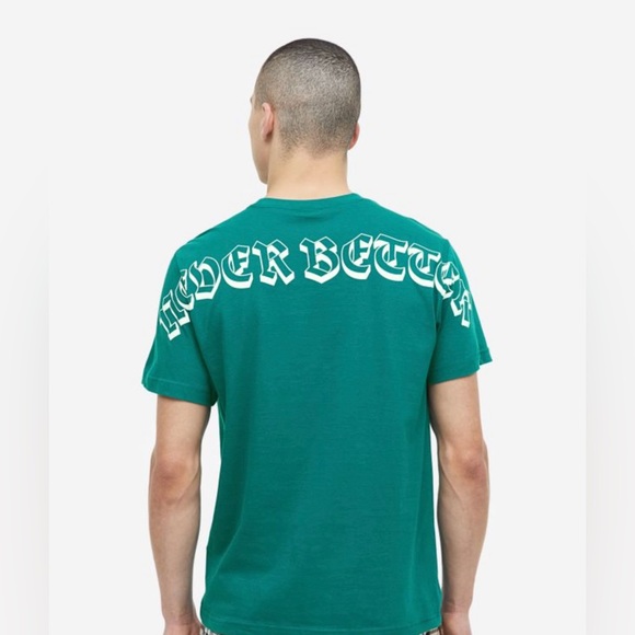 “Never Better” H&M Men's Small S Graphic Tee Shirt Graffiti Spellout Crew Neck - Picture 3 of 6